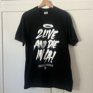 NWOT Black STREETWISE To Live & Die in LA Men’s Graphic Tee Size M Medium